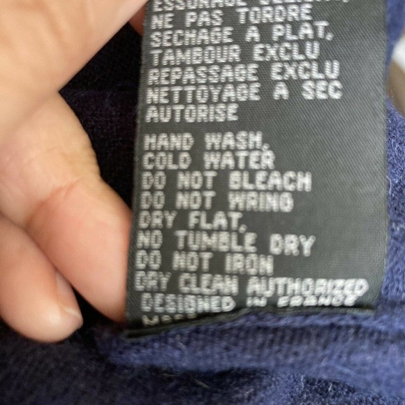 sessun Amish Oversized Boxy Dolman Sleeve sweater blue size‎ medium Angora - Picture 11 of 12